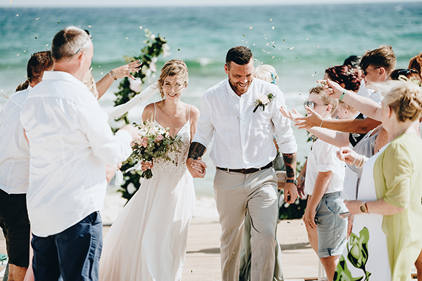 Destination wedding on Sirens Beach in Cyprus │ Sophie & John