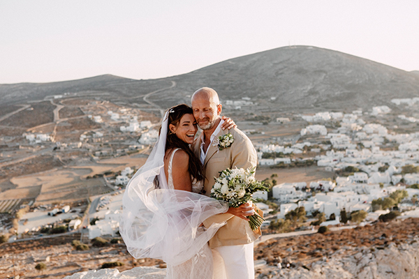 Lovely destination wedding in Folegandros │ Barbara & Tony